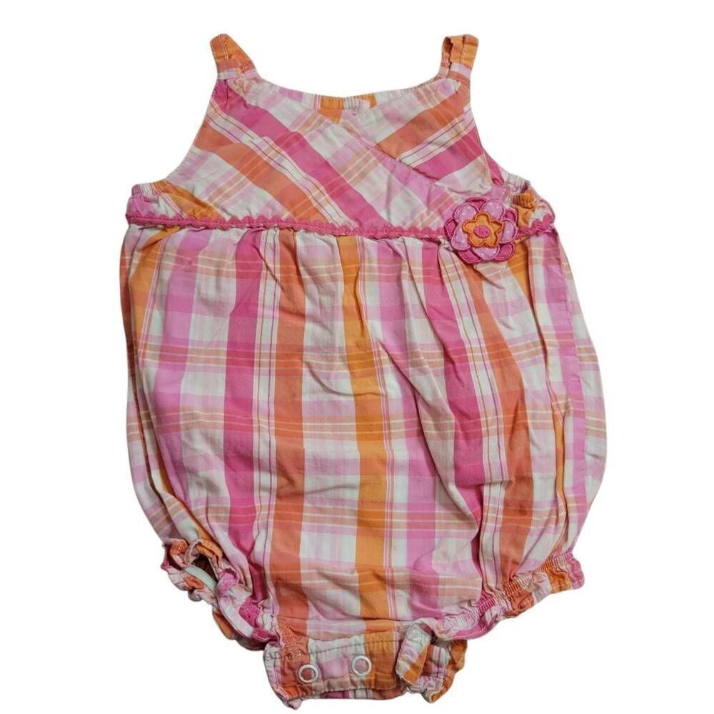 Carter's plaid romper 18 months